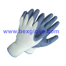 10 Gauge Polyester Liner, Nitrile Coating, Foam Finish Safety Gloves